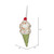 Vickerman MC224773 5.75" Lime Ice Cream Cone Ornament 3/bag
