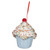 Vickerman MC224932 4.5" Light Blue Cupcake Ornament 2/bag