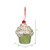 Vickerman MC224973 - 4.5 inch Lime Cupcake Christmas Ornament - 2 Pack