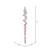 Vickerman MC225179 10" Pink Icicle Ornament 4/bag