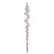 Vickerman MC225179 - 10 inch Pink Icicle Christmas Ornament - 4 Pack