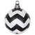 Vickerman M143477 4.75" Black-Wht Matt-Glit Chev Ball 3/Bx