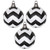 Vickerman M143477 4.75" Black-Wht Matt-Glit Chev Ball 3/Bx