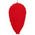 Vickerman MT195703D - 7 inch Red Flocked Pinecone Christmas Ornament - 2 Pack