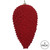 Vickerman MT195765D 7" Burgundy Flocked Pinecone Orn 2/Bag