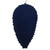 Vickerman MT195831D - 10 inch Midnight Blue Flocked Pinecone Christmas Ornament