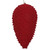Vickerman MT195865D - 10 inch Burgundy Flocked Pinecone Christmas Ornament