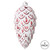  Vickerman MT202403 8" Red Brushed Pinecone Ornament 2/Bag 