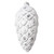  Vickerman MT202407 8" Silver Brushed Pinecone Ornament 2/Bg 