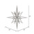 Vickerman M148407 24" Silver 3D Glitter Star