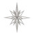 Vickerman M148407 - 24 inch Silver Glitter Star Christmas Ornament