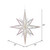 Vickerman M148411 - 24 inch White Glitter Star Christmas Ornament