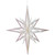 Vickerman M148411 - 24 inch White Glitter Star Christmas Ornament