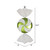Vickerman M153014 18.5" Lime-White Swirl Candy Glitter