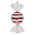 Vickerman M153103 - 18.5 inch Red & White Candy Christmas Ornament