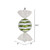 Vickerman M153106 18.5" Lime-White Stripe Wave Candy