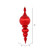 Vickerman M162803 - 28 inch Red Shiny Finial Christmas Ornament