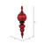 Vickerman M162865 - 28 inch Burgundy Shiny Finial Christmas Ornament