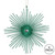 Vickerman M184544 6.5" Seafoam Gr Glitt Snowflake 6/Bg