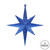 Vickerman M167202 - 8 inch Blue Glitter Star Christmas Ornament - 4 Pack