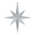 Vickerman M167207 8" Silver Glitter Bethlehem Star 4/Box