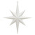 Vickerman M167211 8" White Glitter Bethlehem Star 4/Box