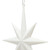 Vickerman M167211 - 8 inch White Glitter Star Christmas Ornament - 4 Pack