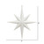 Vickerman M167211 - 8 inch White Glitter Star Christmas Ornament - 4 Pack