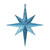  Vickerman M167212 8" Turquoise Glitt Bethlehem Star 4/Box 