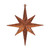 Vickerman M167218 8" Burn Org Glitter Bethlehem Star 4/Box