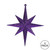 Vickerman M167266 8" Purple Glitter Bethlehem Star 4/Box