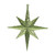 Vickerman M167273 - 8 inch Lime Glitter Star Christmas Ornament - 4 Pack