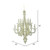 Vickerman M170116 - 16" Champagne Glitter Chandelier Ornament - 2 Pack