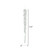 Vickerman M174112 - 12 inch Clear Icicle Christmas Ornament - 6 Pack