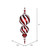 Vickerman M180103 30" Red/White Candy Stripe Finial Orn