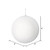 Vickerman M180411 4" White Flocked Ball Ornament 6/Bg