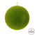 Vickerman M180464 4" Moss Green Flocked Ball Ornament 6/Bg