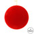 Vickerman M180603 6" Red Flocked Ball Ornament 4/Bg