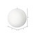 Vickerman M180611 - 6 inch White Flocked Ball Christmas Ornament - 4 Pack