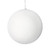 Vickerman M180811 - 8 inch White Flocked Ball Christmas Ornament