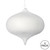 Vickerman M181611 - 6 inch White Flocked Onion Christmas Ornament - 4 Pack