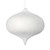 Vickerman M181611 6" White Flocked Onion Ornament 4/Bag