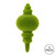 Vickerman M182464 10" Moss Green Flocked Finial Orn 3/Bag