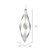 Vickerman M183107M 8" Silver Matte Swirl Finial 6/Bag