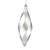 Vickerman M183107M 8" Silver Matte Swirl Finial 6/Bag
