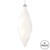 Vickerman M183111M - 8 inch White Finial Christmas Ornament - 6 Pack