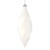 Vickerman M183111M 8" White Matte Swirl Finial 6/Bag