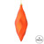 Vickerman M183118M 8" Burnish Orange Matte Swrl Finial 6/Bg