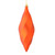 Vickerman M183118M - 8 inch Burnished Orange Matte Finial Christmas Ornament - 6 Pack