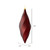 Vickerman M183119M 8" Wine Matte Swirl Finial 6/Bag